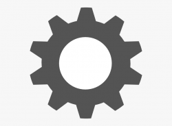 Gear Silhouette At - Mechanical Gears Png #1968911 - Free ...