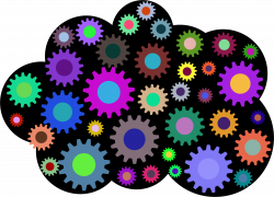 Prismatic Cloud Gears Icons PNG - Free PNG and Icons Downloads