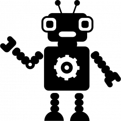 Robot With A Gear Svg Png Icon Free Download (#16173 ...