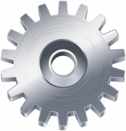 Silver Gear Clip Art PNG Image | Gallery Yopriceville - High ...