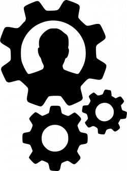 Gears User Person Cogs Settings Configure Productivity Svg Png Icon ...