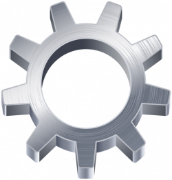 Gear Silver Transparent PNG Clip Art Image | Gallery Yopriceville ...