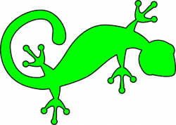 Bright Green Gecko Clip Art at Clker.com - vector clip art online ...