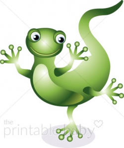 Dancing Gecko Clipart | Animal Baby Clipart