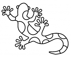 Free Gecko Clipart Black And White, Download Free Clip Art ...