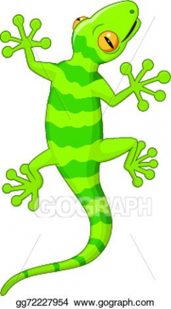 Vector Art - Cartoon gecko. EPS clipart gg72227954 - GoGraph