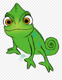 Gecko Clipart Face - Lizard From Tangled - Png Download ...