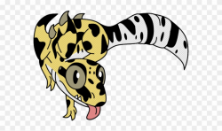 Leopard Gecko Clipart Line Art - Png Download (#4860109 ...
