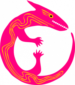 Pink Lizard Clip Art at Clker.com - vector clip art online, royalty ...