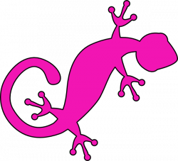 Gecko Sil Pink Clip Art at Clker.com - vector clip art online ...