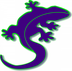 Gecko Purple Clip Art at Clker.com - vector clip art online, royalty ...