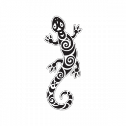 Printed vinyl Lizard Gecko Tribal Surf Style | Stickers Factory