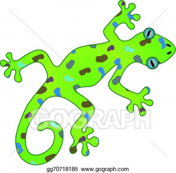 Vector Clipart - Gecko. Vector Illustration gg70718185 - GoGraph