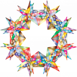 Clipart - Colorful Geometric Star 7