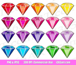 50% OFF Gem Clipart, Gemstone Clip art, Jewel Clipart, Digital Gems,  Diamond Clip art, Rhinestones, Scrapbooking, PNG, Commercial