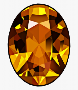 diamond #stone #gem #jewel #yellow - Gemstone Clipart ...