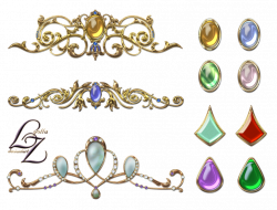 Crown Tiara Gems Lyotta by Lyotta | Диз. элементы | Pinterest | Gems ...