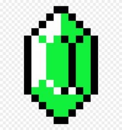 Anyone Remember This Gem - Zelda Rupee Pixel Art, HD Png ...