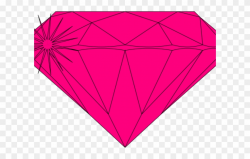 Gems Clipart Sparkly Diamond - Pink Diamond Clip Art - Png ...