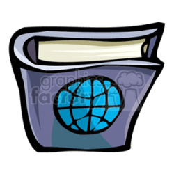 Geography book clipart. Royalty-free clipart # 139372