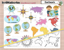 Geography Continents ClipArt
