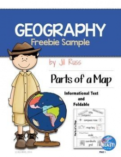 Parts of a Map Geography Map Skills Freebie Sample | Social ...
