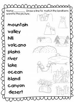 First Grade. Simple matching worksheet to test students' knowledge ...