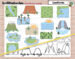 Landforms Geography ClipArt