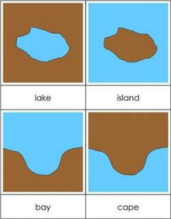 land and water forms nomenclature cards | little ones ...