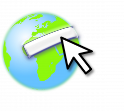 Clipart - Earth with mouse