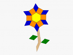 Flower Blossom Geometric Shapes Clipart - Flowers Using ...