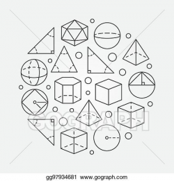 Vector Stock - Trigonometry and geometry illustration ...