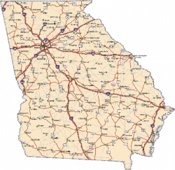 Georgia Highway map | Clipart | PBS LearningMedia