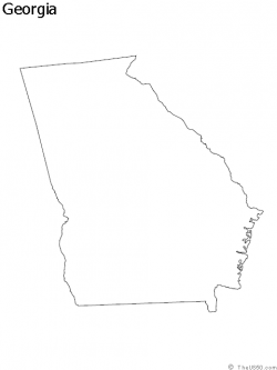 simple georgia outline - Google Search | State Outlines ...