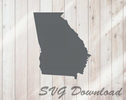 Georgia state shape | Etsy