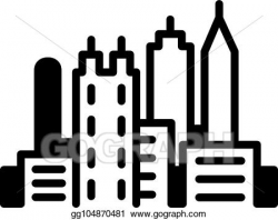 Vector Clipart - Atlanta skyline icon. Vector Illustration ...