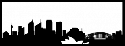 Sydney Skyline Silhouette at GetDrawings.com | Free for personal use ...