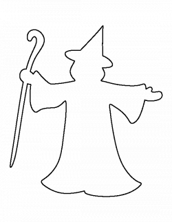 Wizard pattern. Use the printable outline for crafts, creating ...