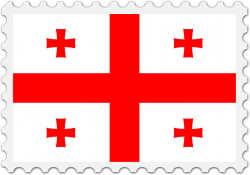 Clipart - Georgia flag stamp