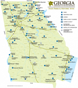 Map Of Georgia State Parks – SmartSync
