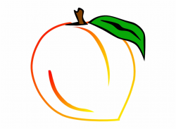 Fresh Peach Clip Art - Georgia Peach Clipart, Transparent ...