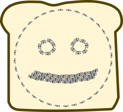 Clipart - Germophobe's View of a Sandwich
