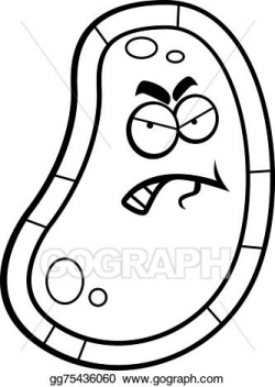 Vector Art - Angry germ. Clipart Drawing gg75436060 - GoGraph