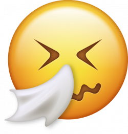 Download Sneezing Iphone Emoji Icon in JPG and AI | Emoji Island