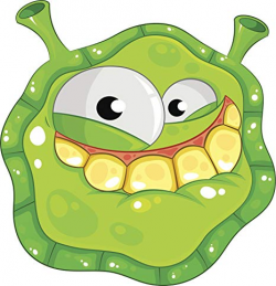 Amazon.com: Cute Germ Amoeba Flu Virus Cartoon Emoji Vinyl ...