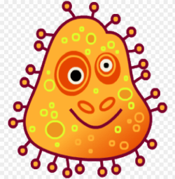 orange bug clip art - orange germ clipart PNG image with ...