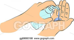 Clip Art - Washing hand with soap. Stock Illustration ...