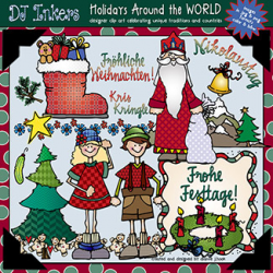 Christmas clip art & printables for Germany by DJ Inkers ...