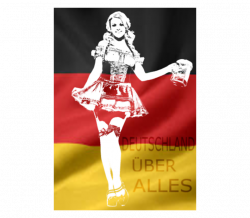 German Beer Girl Costume Png - Beer Label by BottleYourBrand