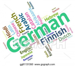Stock Illustrations - German language shows germany ...